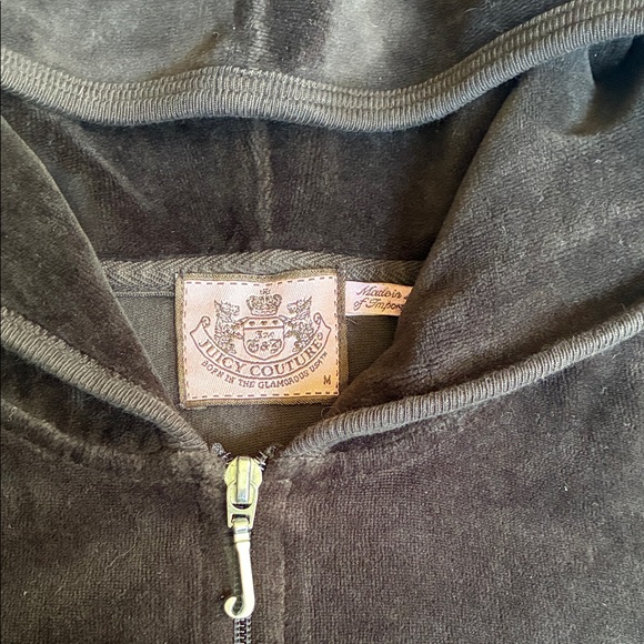 Juicy Couture Brown Hoodie with Gold and Pink Accents - Picture 4 of 4